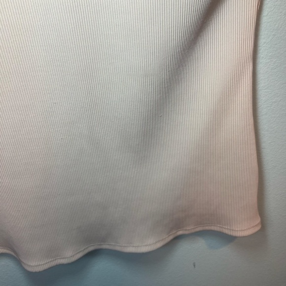 WHBM For Me Ribbed Stretch Tank Top Rose Smoke Pullover Racerback Flattering  XL - Picture 8 of 13